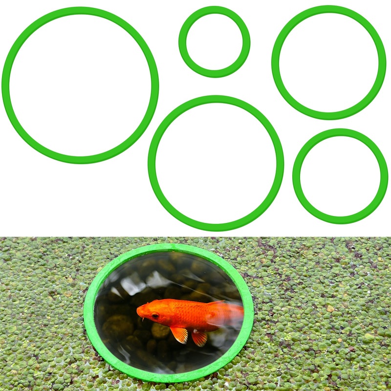 5 Pcs Aquarium Floating Plant Corral,5 Sizes of Aquarium Floating Plant Ring, Aquarium Feeding Ring for Intercepts Floating Plants, Fish Feeding Ring.