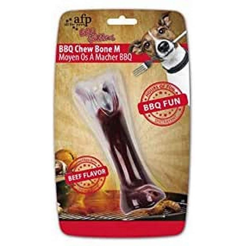 ALL FOR PAWS AFP4541 Chew Toy BBQ Grillers Bone, M