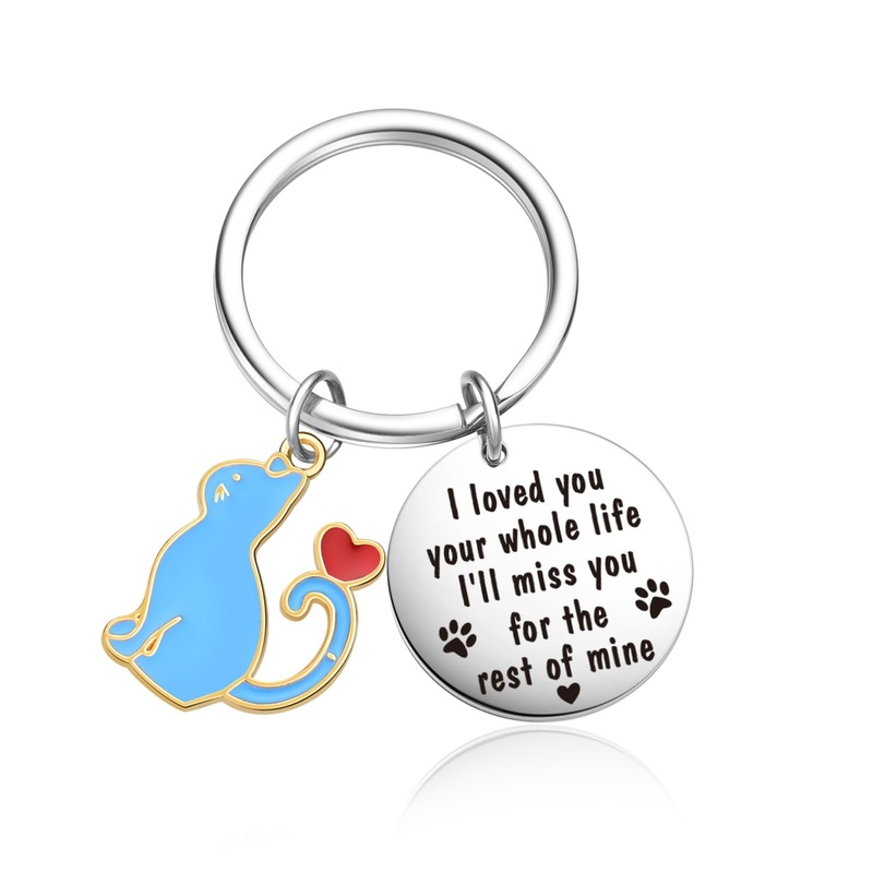 Pet Loss Sympathy Jewelry Pet Memory Keychain Pet Bereavement Jewelry Pet Loss Keychain Pet Lover Gift 1