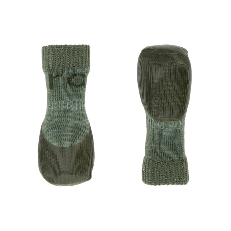 RC Pet Products Sporty PAWks Anti-Slip, Stylish, Functional, Protective Dog Socks | X-Small, Olive Heather