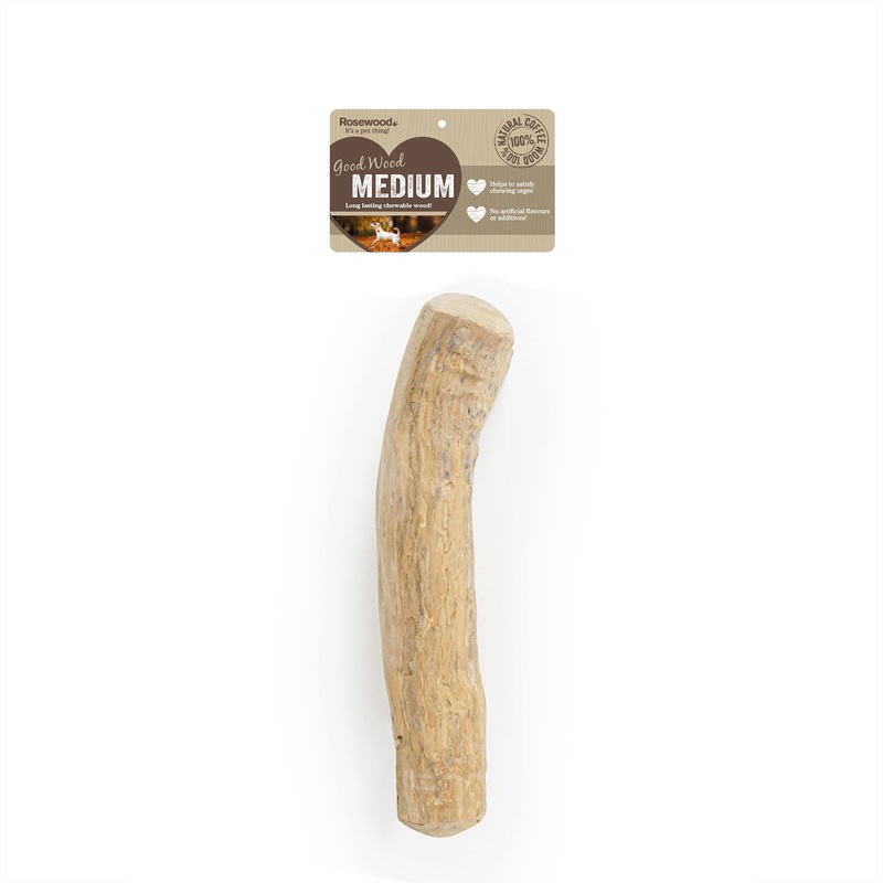 Rosewood Goodwood, Coffee Wood Dog Chew Toy, Medium 200g – 300g, Brown