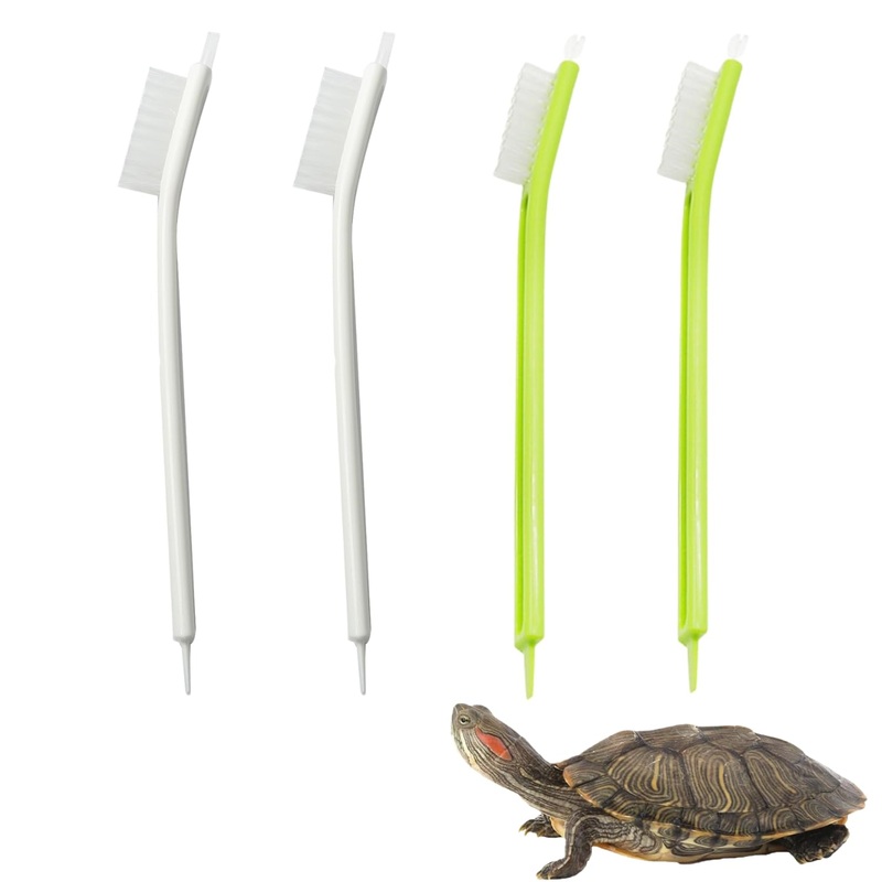4Pcs Turtle Tortoise Cleaning Brush Remove Aquatic Mud Dirt & Contaminants from Tortoises Shells & Promoting Shell Health Turtle Tank Accessories Aquarium Cleaning Tools Kit (4 Pcs) 4 Pcs