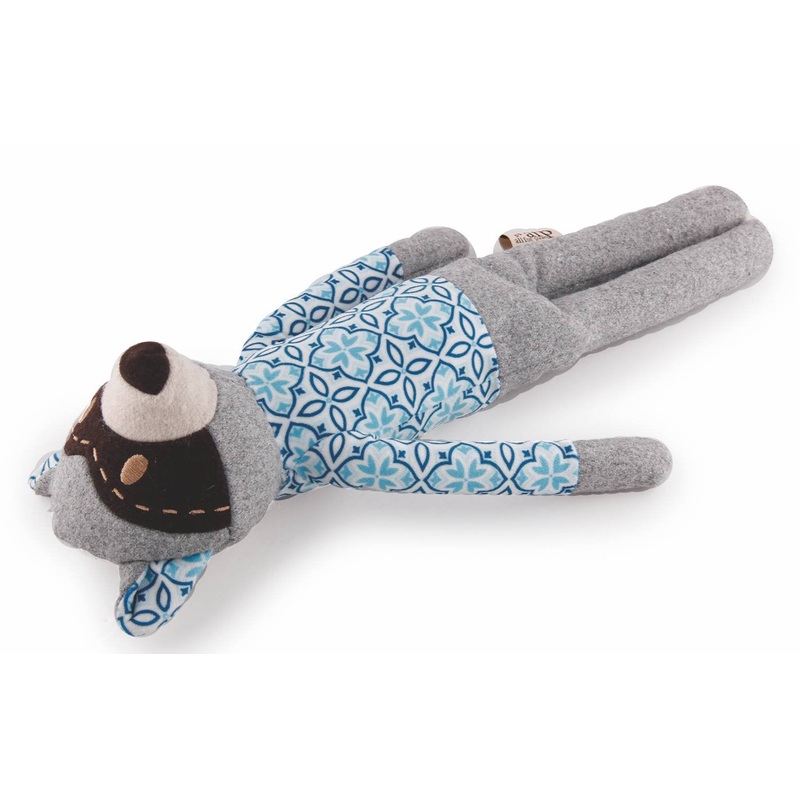 All For Paws AFP4807 Plush Toy for Dogs Raccoon Jacket Vintage Pet