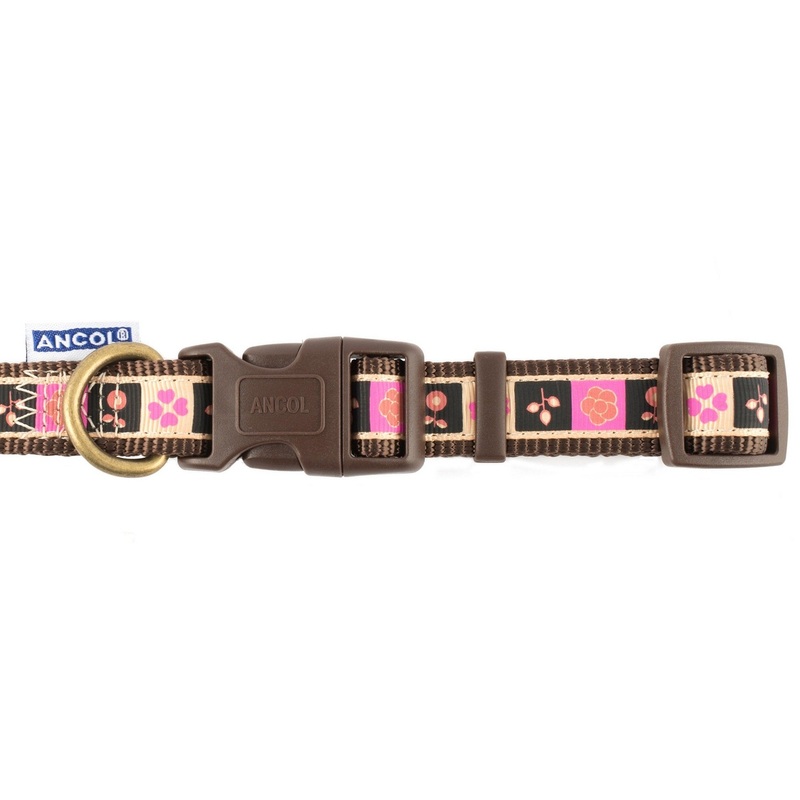 Ancol Indulgence Chocolate Squares Adjustable Collar, 45-70 cm Length Gold 45 – 70 cm Length