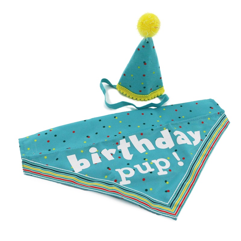 Ancol Its My Dog Birthday Hat & Bandana – Dog Birthday Bandana – Hats for Dogs Birthday – Dog Bandanas – Dog Party Hat – Bandana for Dogs – Dog Birthday Hats – Dog Birthday Presents Accessories (Blue) Blue