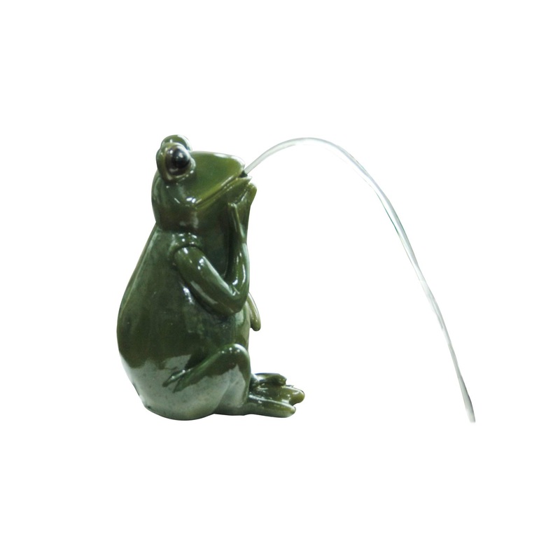 Bermuda Pond Side Ornament Frog Spitter Water Feature