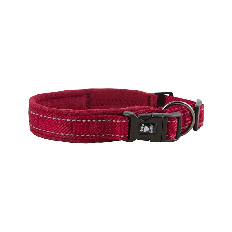 Hurtta Casual Padded Dog Collar, Lingon, 16-20 in 16-20″