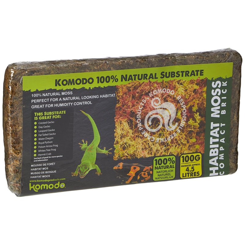 Komodo Habitat Moss Compact Brick, May Vary