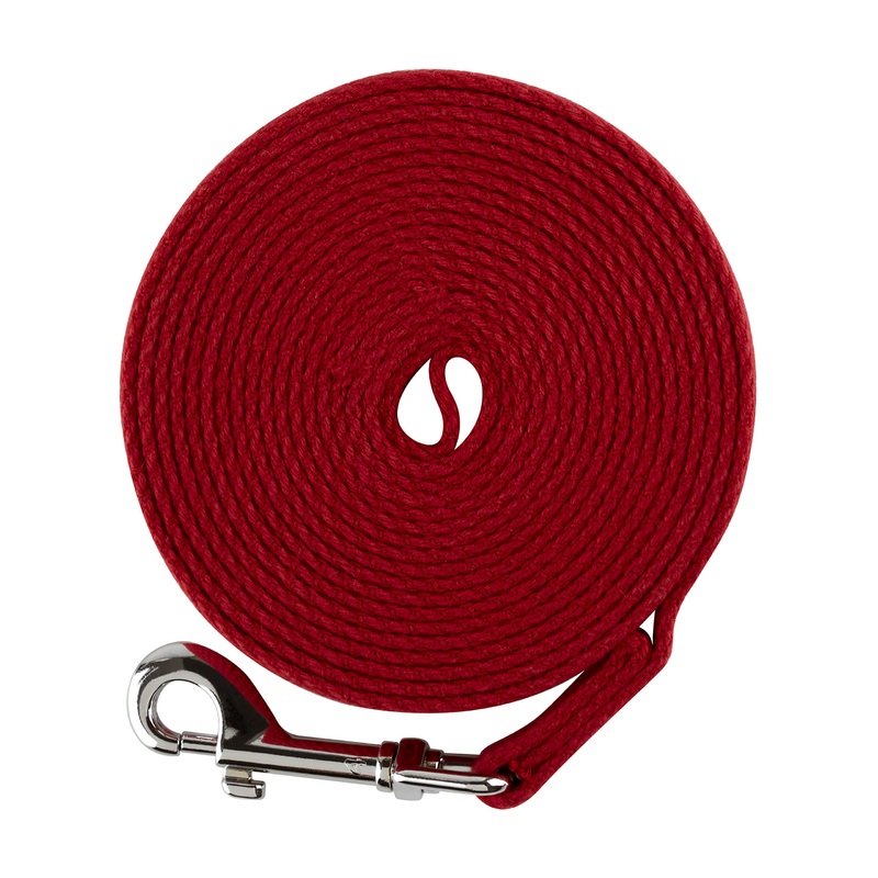 Mikki Dog, Puppy Recall Training Line Lead – Cotton Webbing Lightweight Walking Leash – 20 ft/6 m Long 20ft