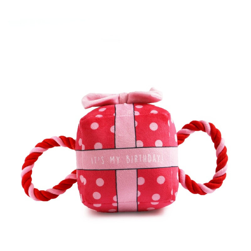 The Soho Pet Collection Its My Birthday Present in Pink Rope Toy