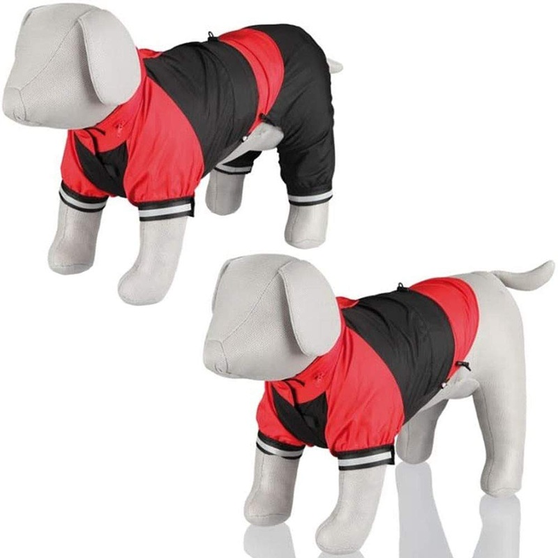 Trixie Cayres rainsuit, Size: S. Stomach: 46-54 cm Length: 35 cm. Black/Red