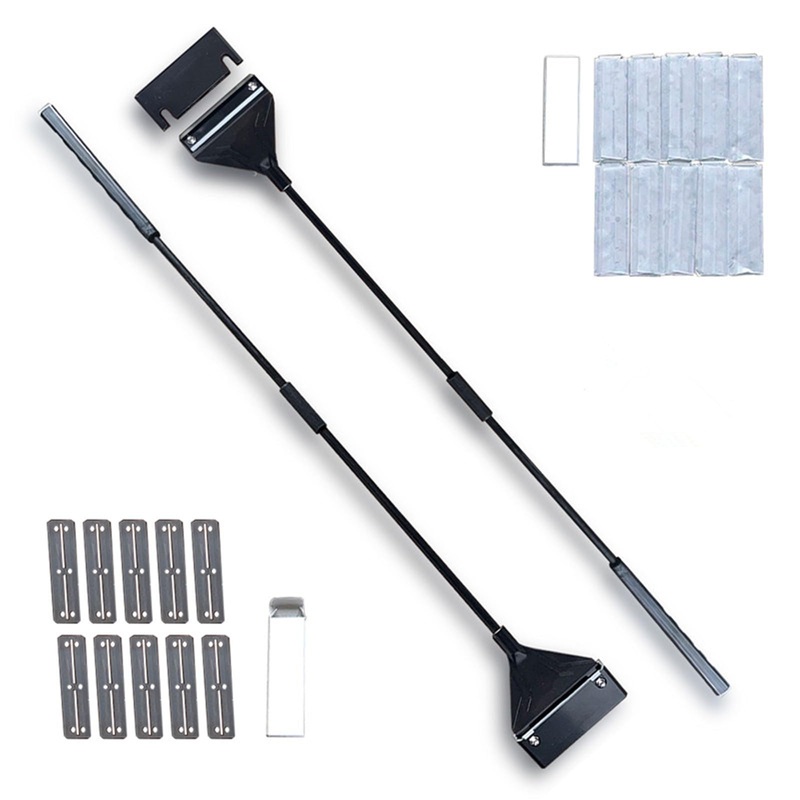 Algae Scraper for Glass Aquariums2Pack 25.6″ with 20 Replaceable Bladesfor Glass Fish Tank Cleaning (2) 2