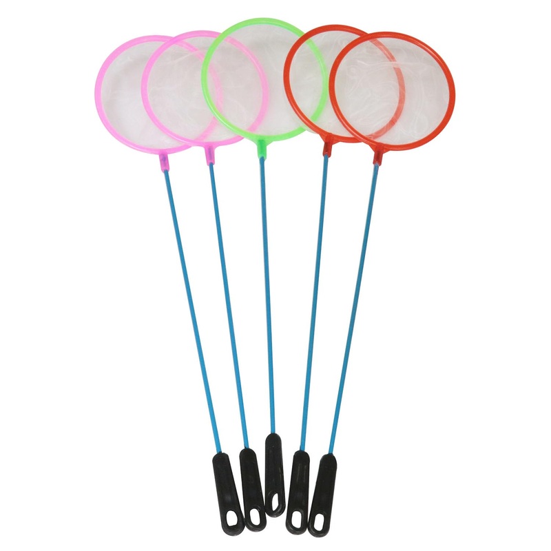 Aquarium Fish Net Super Dense Brine Shrimp Sieve Fish Net Sieve Plastic Aquarium Fish Net (Random Color) 5PCS