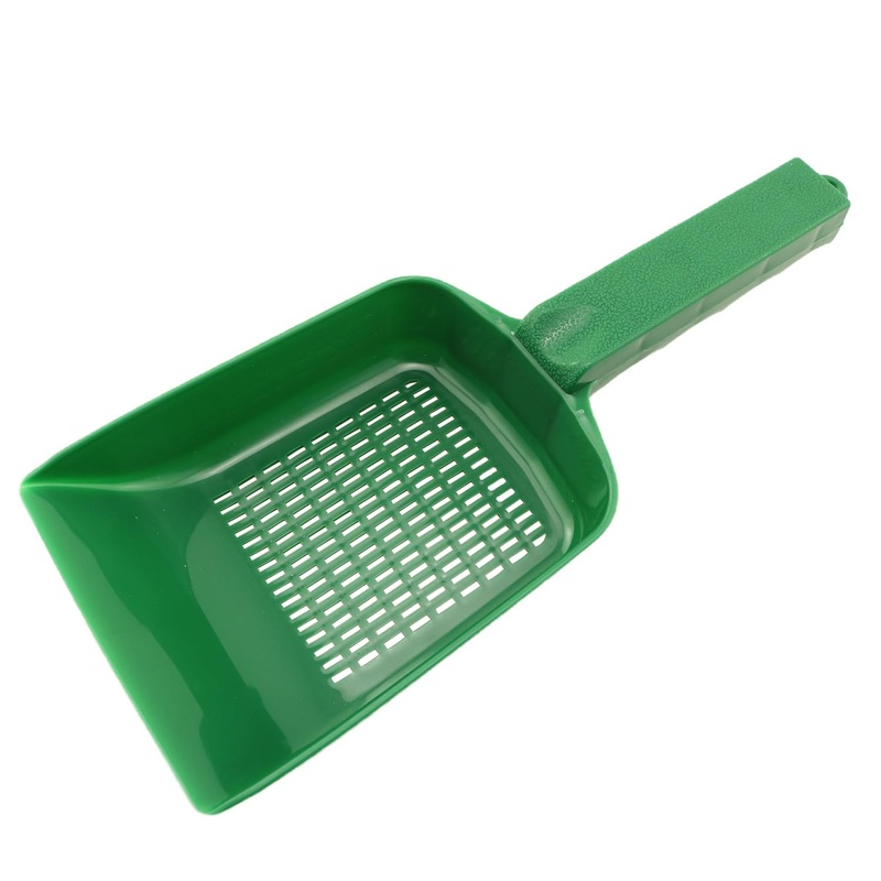 Aquarium Fish Tank Garden Sand Cleaning Shovel Green 5.11×4.33inch Lizard Feces Scoop Sand Filter Used for Home Gardens Fish Tanks and Swimming Pools