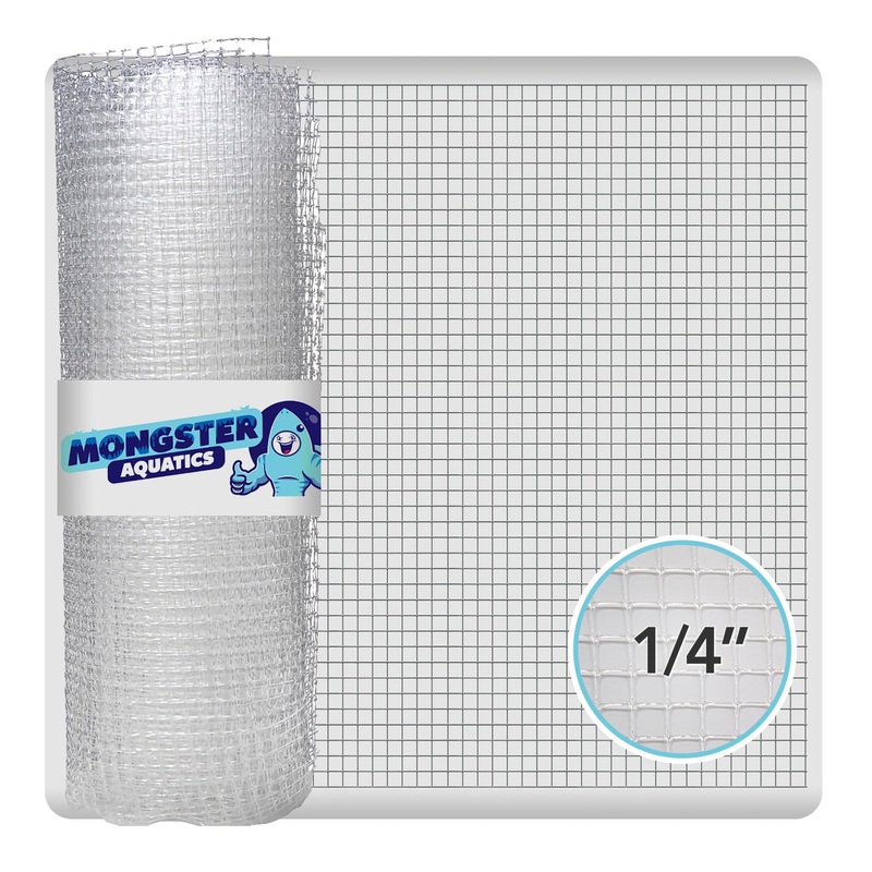 Clear Mesh Netting Material – 4’x5′ – Plastic Mesh Screen Netting for Fish Aquarium Screen Top Cover – Aquarium Mesh Top – Aquarium Mesh Screen (4′ x 5′) 4’x5′
