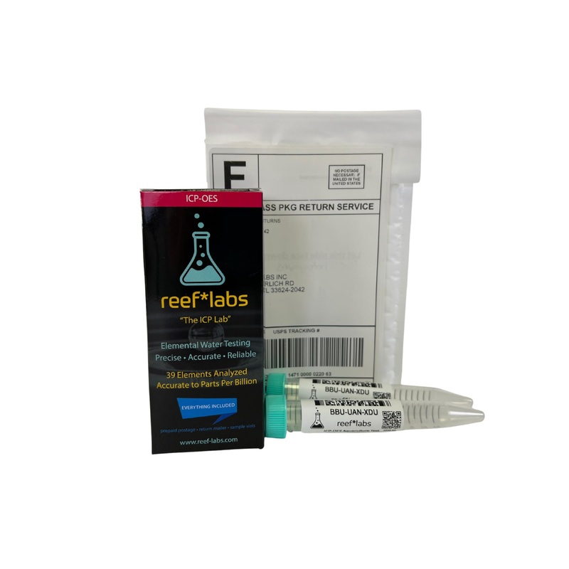 ICP Water Test – Elemental Water Test Kit – 39 Elements – Reef Aquarium Test