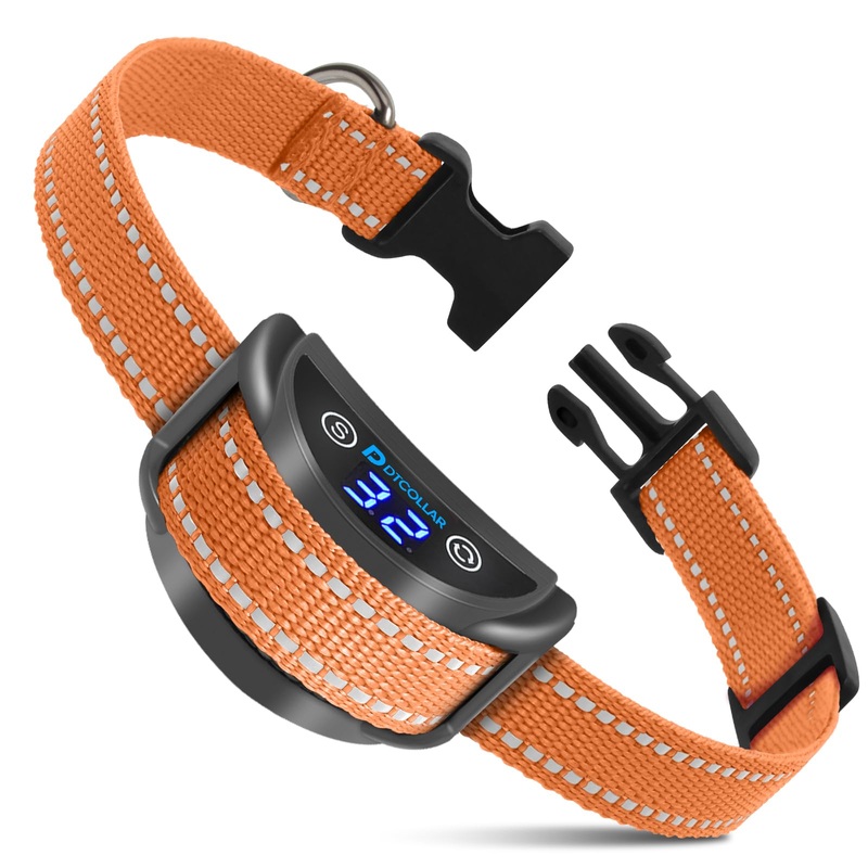 Automatic Guide Training Dog Collar, Two Anti-bark Modes with Beep Optional Electrostatic Shock Mode for Large Medium Small Dog, Vibration Barking Collar Waterproof & Rechargeable Bark Collar
