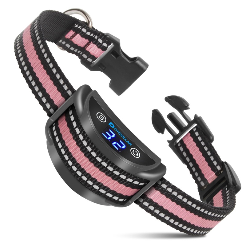 Automatic Guide Training Dog Collar, Two Anti-bark Modes with Beep Optional Electrostatic Shock Mode for Small Medium Large Dog, Vibration Barking Collar Rechargeable & Waterproof Bark Collar