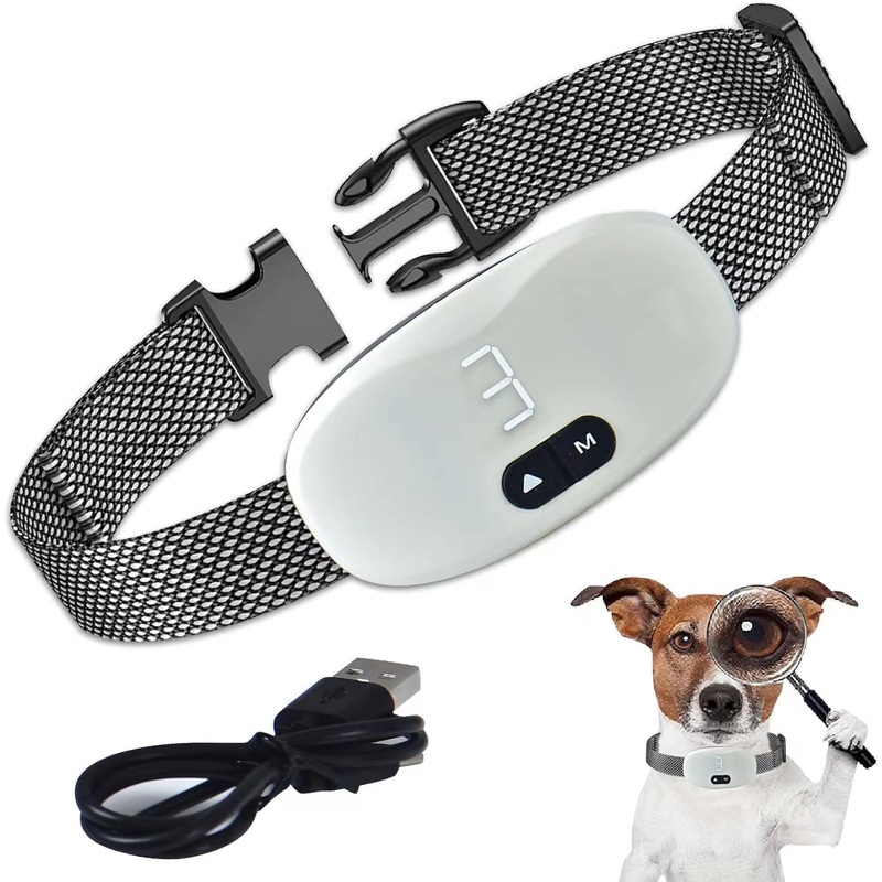Bark Collar for Dogs – Shock Collar for Large/Medium/Small Dog, Rechargeable Anti Barking Device with 7 Sensitivity Levels & 8 Shock and Vibration Levels, Weatherproof & Durable Bark Collar for Dogs