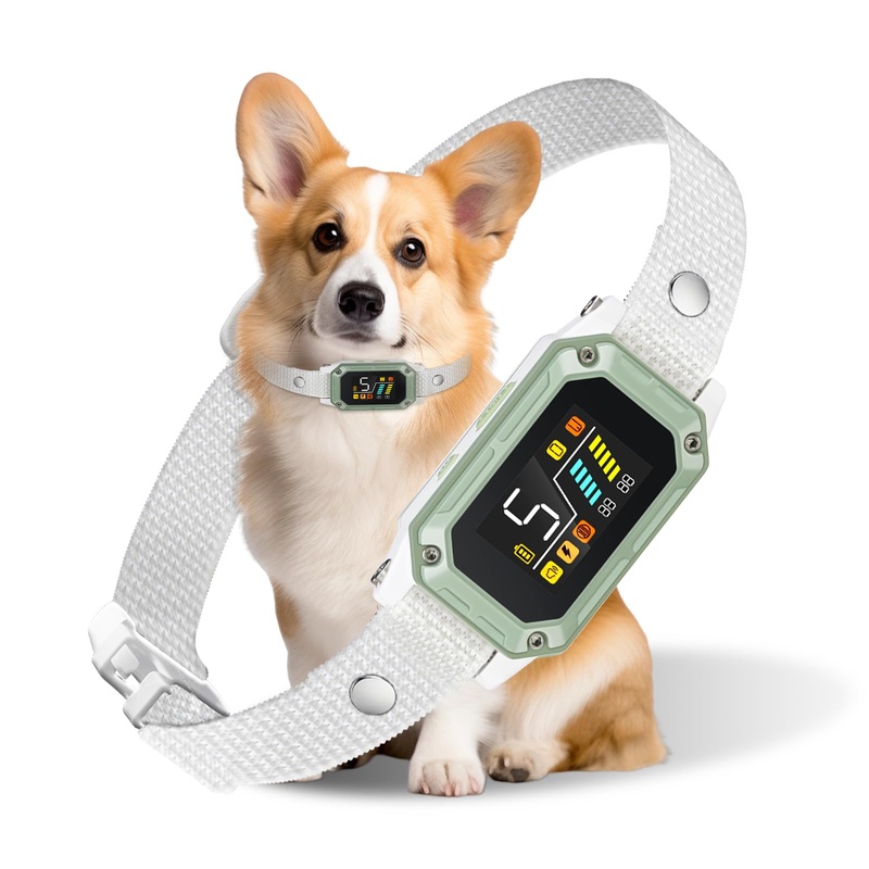 Bark Collar for Large Dog, Anti Bark Collars for Dogs with Smart Ultrasonic Dog Bark Deterrent Device Rechargeable, Dog Bark Collar for Large Medium Small Dogs with 5 Adjustable Sensitivity