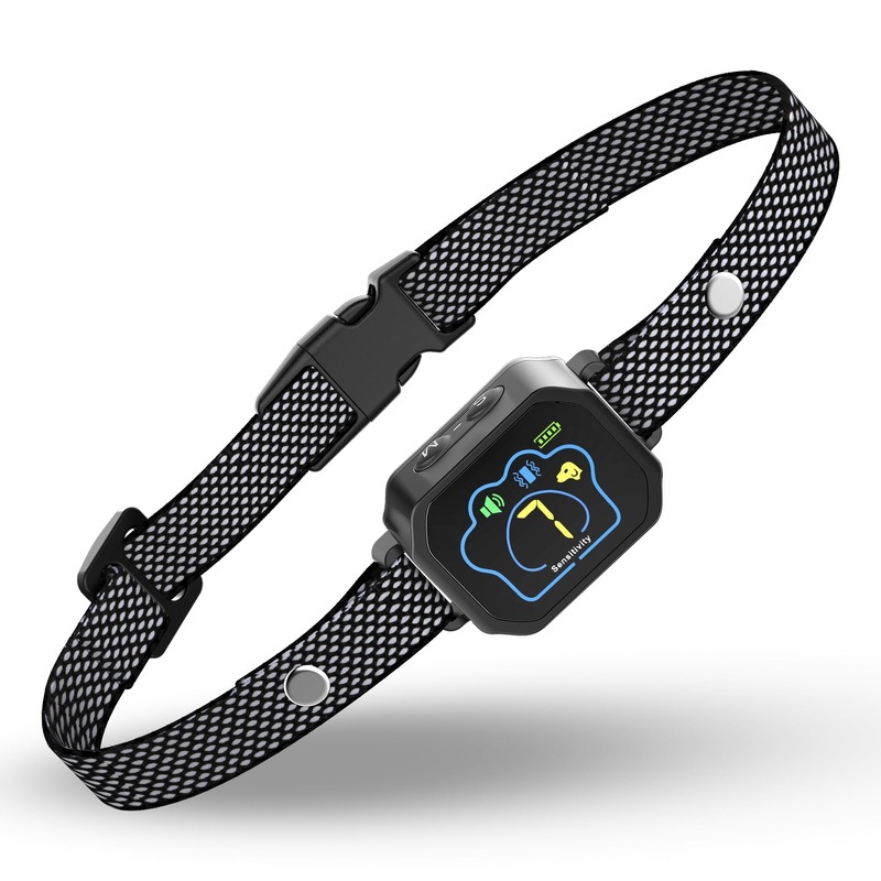 Bark Collar for Small Dogs 5-15lbs – No Shock Small Dog Bark Collar – Rechargeable Smart Anti Barking Collar with Beep Vibration Mode – Waterproof Anti Bark Collar with 7 Sensitivity Levels Black