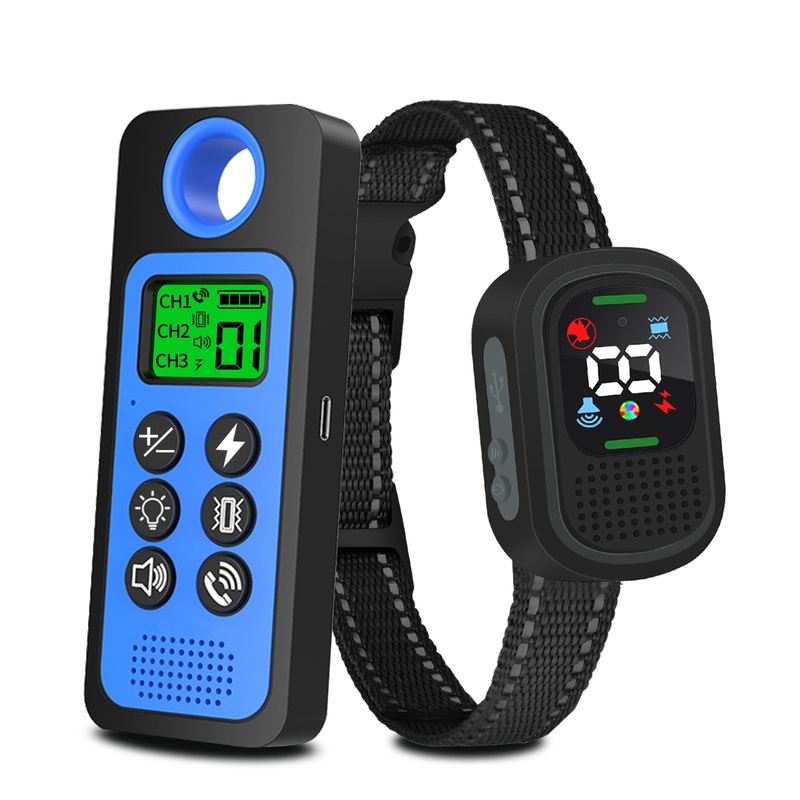 Dog Shock Collar for Dog Training & Behavior Aid, Up to 3300FT Remote Range Training Collar with 4 Training Modes, Voice Call | Vibration(1-10) | Beep(1-10) | Safe Shock(1-10)