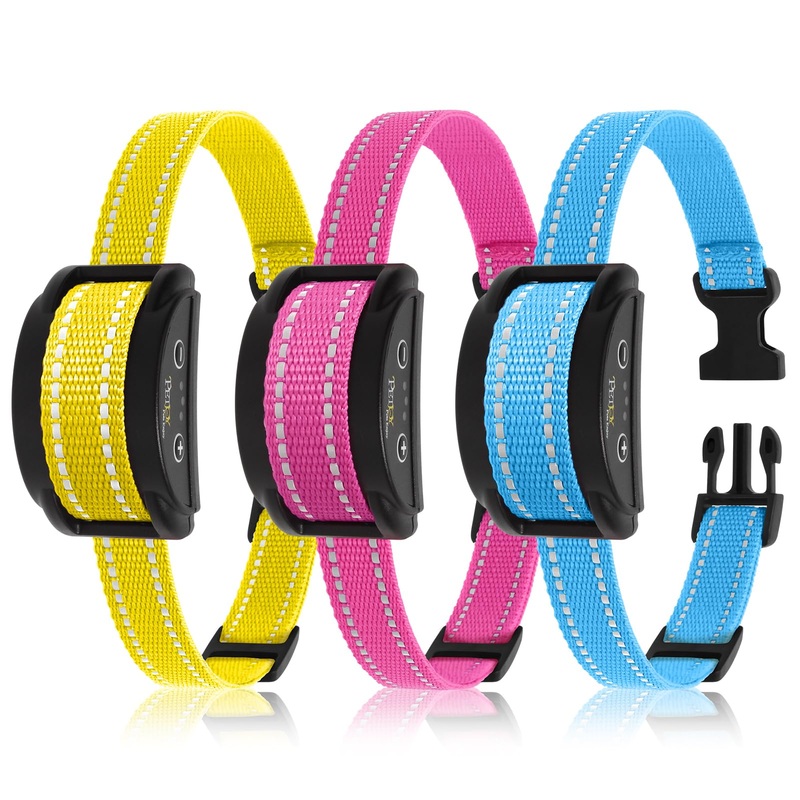 PetJoy Dog Bark Collar, Automatic Barking Collars, Bark Shock Collar with 5 Adjustable Levels of Sensitivity, Barking Training Collar IPX7 Waterproof, Bark Collar 3 Packs Bark 03