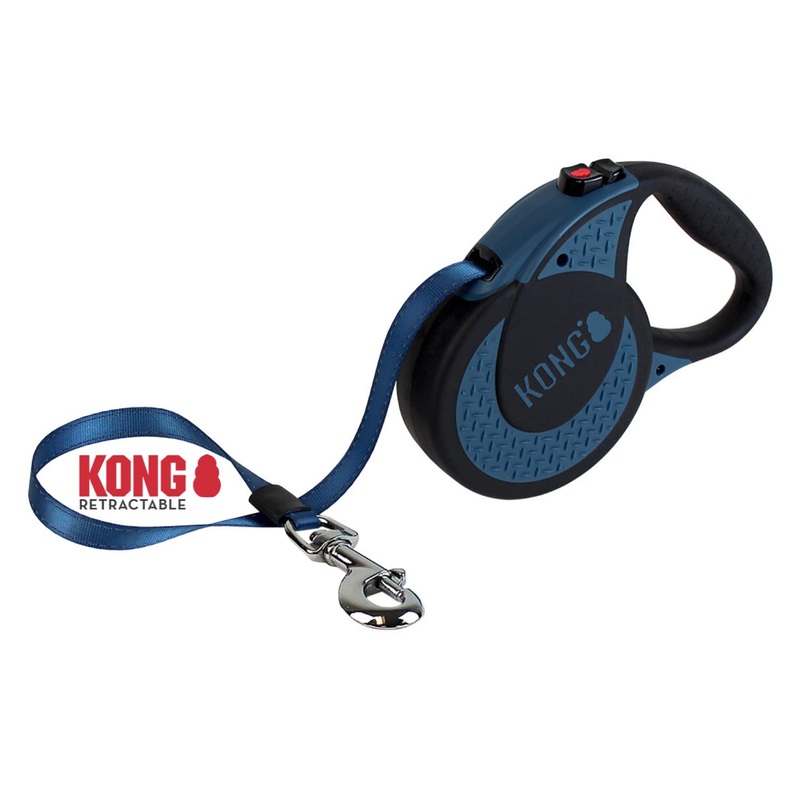 Alcott Kong Ultimate Retractable Dog Leash, Extra Large, Blue, 16′ Long X-Large