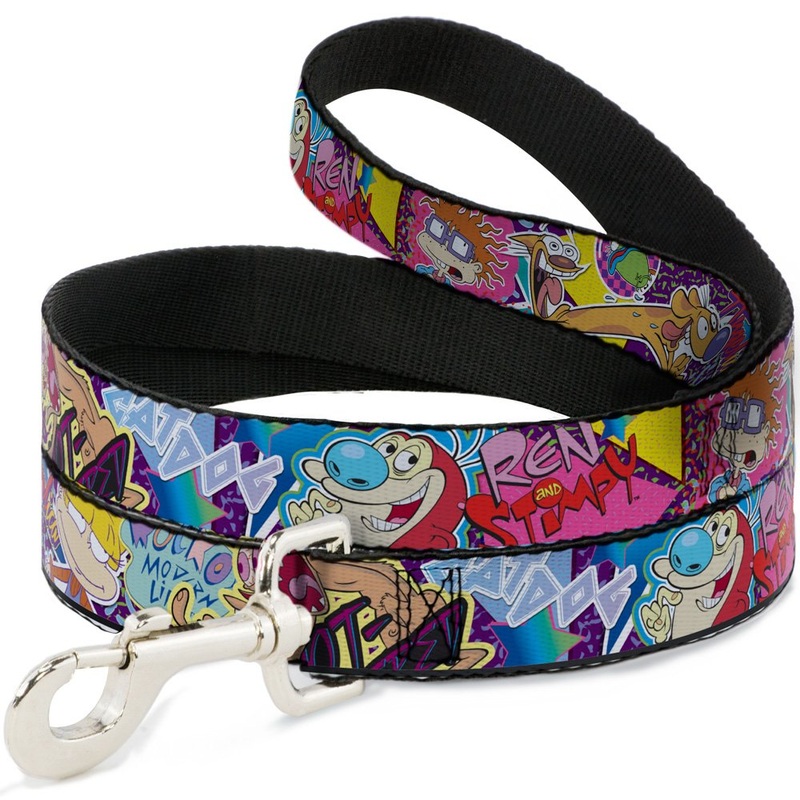Dog Leash Nick 90s Rewind 7 Character 4 Logo Collage 6 Feet Long 1.0 Inch Wide 6 Feet Long – 1″ Wide