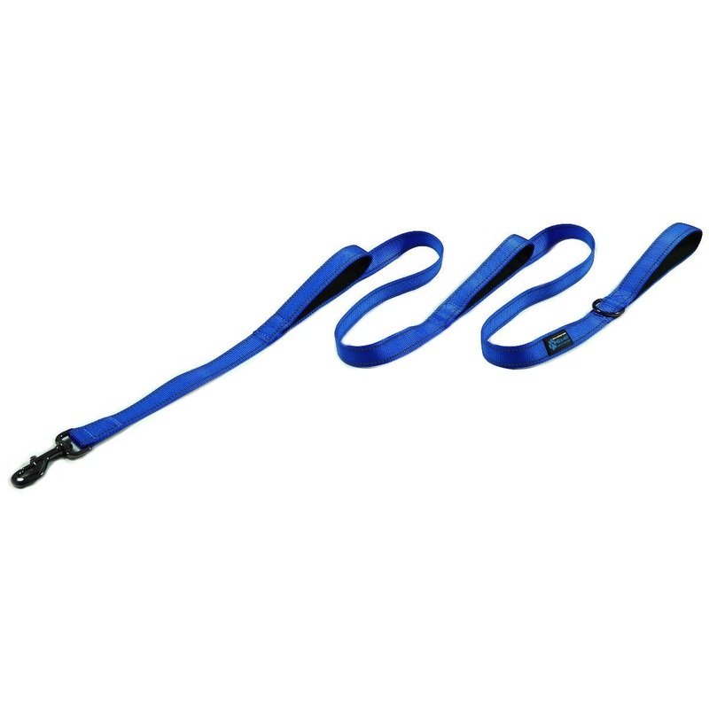 Max and Neo Triple Handle Traffic Dog Leash Reflective – We Donate a Leash to a Dog Rescue for Every Leash Sold (BLUE) BLUE