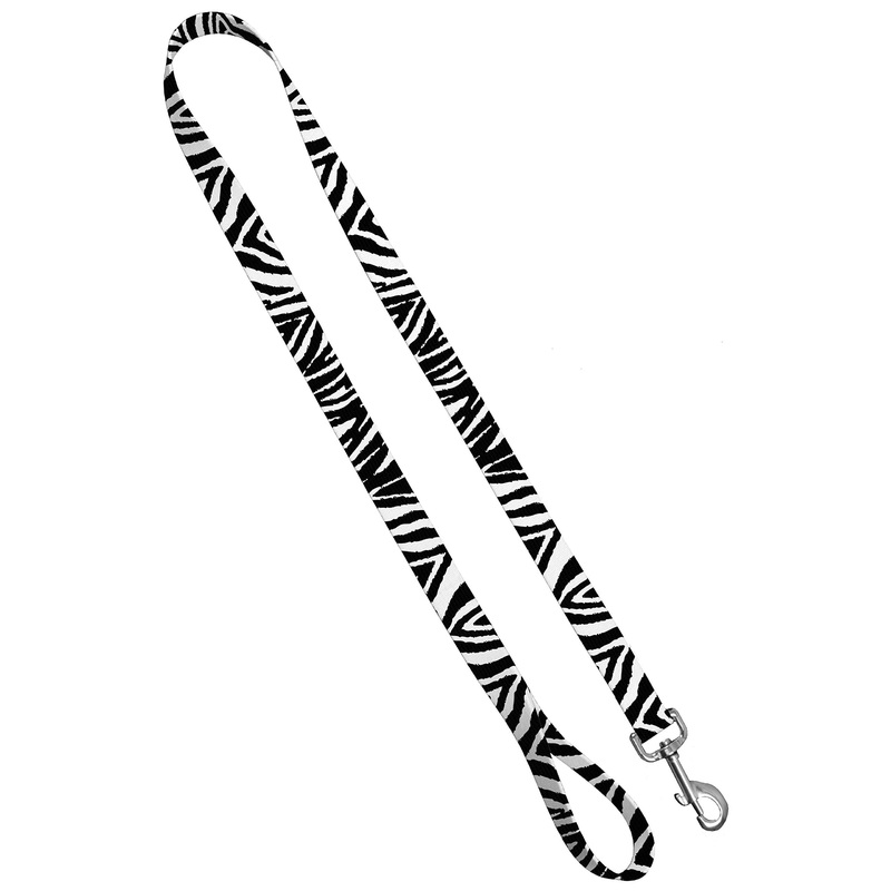 Moose Pet Wear Standard Leash 1″ x 4′, Zebra
