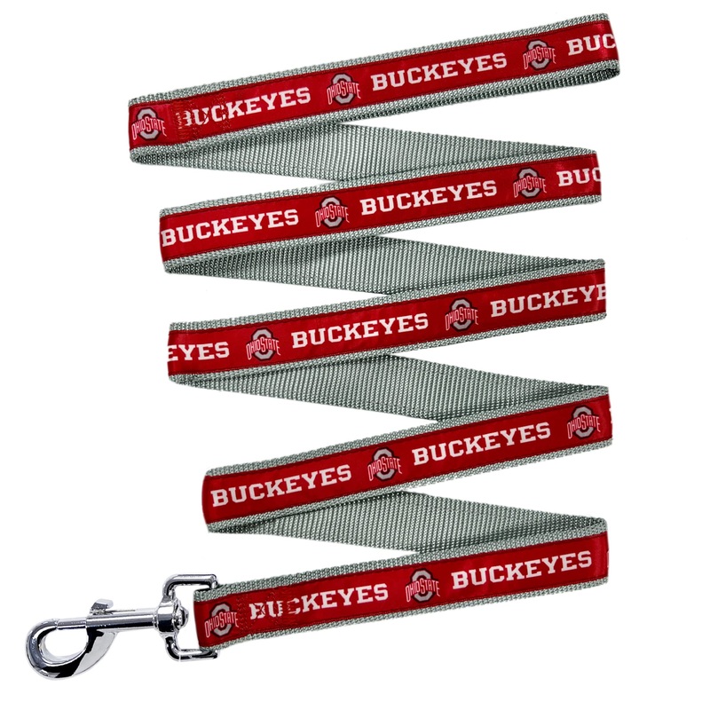 NCAA PET Leash, Small, Ohio State Buckeyes, Dog Leash, Shiny & Colorful Leash for Dogs & Cats Licensed by The NCAA, New Version