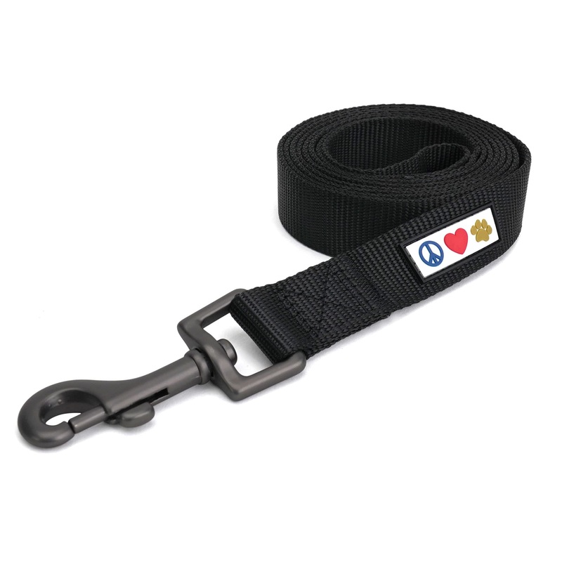 Pawtitas 6 FT Solid Color Leash for Puppy Leash Dog Leash Comfortable Handle Dog Training Leash 6 ft Dog Leash Extra Small Dog Leash/Small Dog Leash Black Dog Leash X-Small/Small (Pack of 1) Black  Solid
