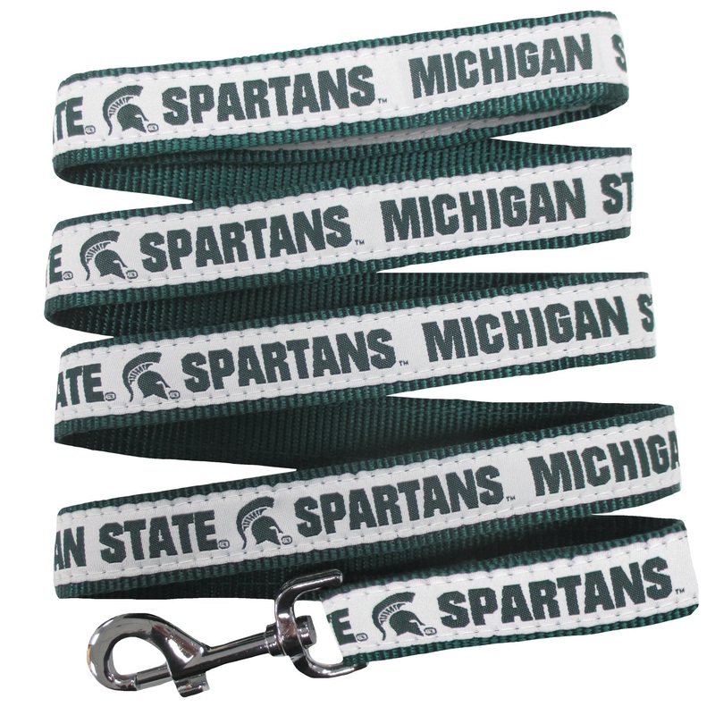 Pets First Collegiate Pet Accessories, Dog Leash, Michigan State Spartans, Small