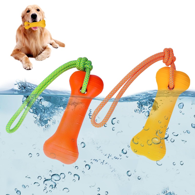 2 Pack Floating Dog Toys, Water Fetch Dog Pool Toys, Interactive Training Bumper for Water Retrieving Pool Floating Toys for Dogs