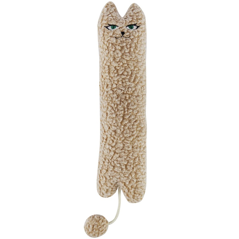 Catnip Matatabi Pillow for Cats & Kittens,Cat Toy for Indoor Cats, Large Size Cat Pillow (Beige) BEIGE CAT