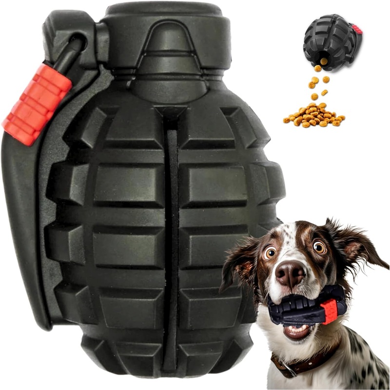 Dog Toys for Aggressive Chewers, Indestructible Dog Toys for Large Dogs, Dog Chew Toy, Dog Chew Toy for Aggressive Chewers, Durable Dog Toy for Large Dogs, Heavy Duty Dog Toy, Large Dog Toys (Black) Black