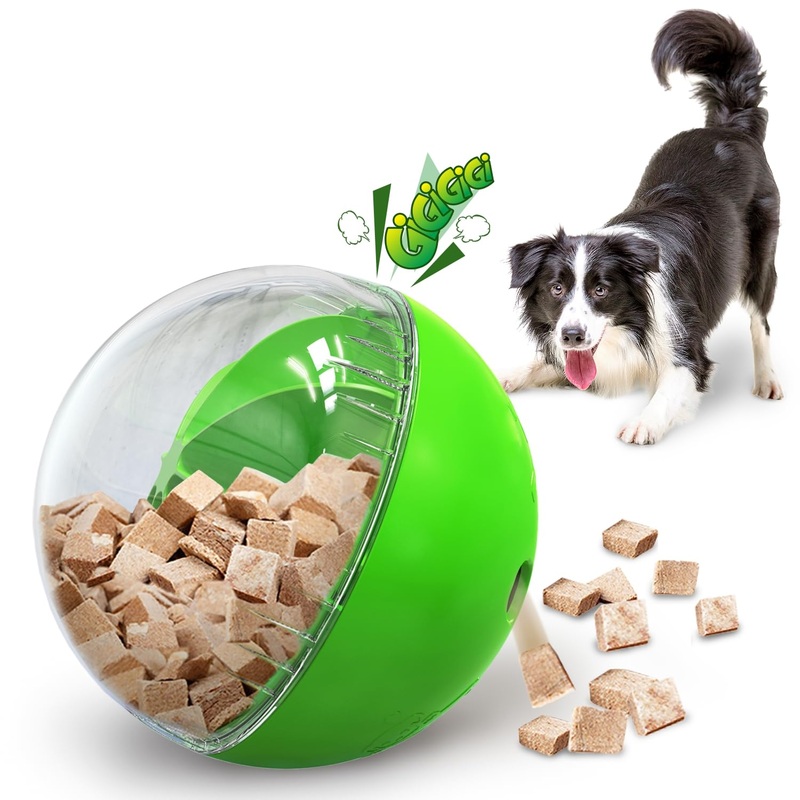 Dog Treat Toy – Interactive Dog Toys for Boredom Busy, Enrichment Toys for Dogs Mental Stimulation & Mentally Stimulating Green