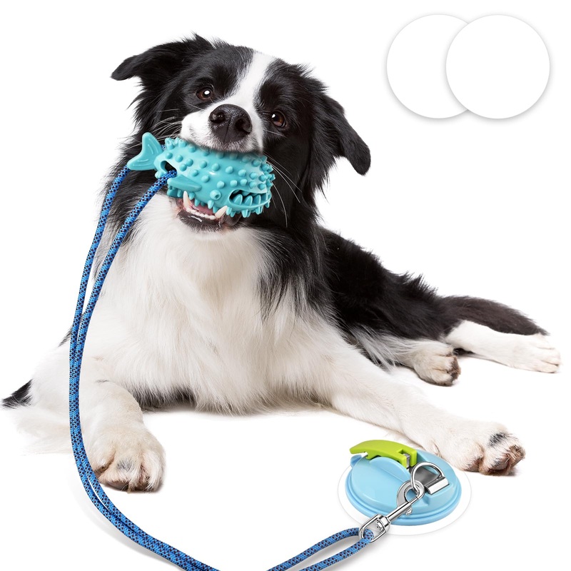 Petbobi Dog Toys for Aggressive Chewers – Interactive Dog Chew Toys for Boredom, Puppy Teething Toys for Boredom, Treat Dispensing Dog Toys for Small Medium Dogs, Fish
