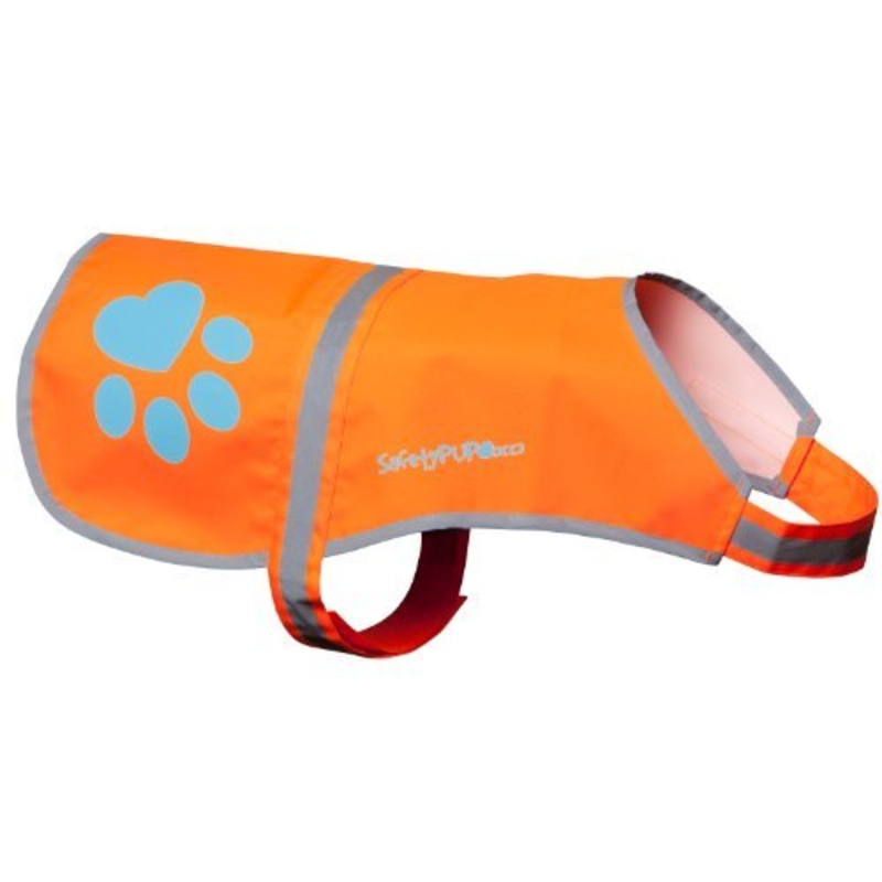 Reflective Dog Vest. Hi-Visibility, Fluorescent Blaze Orange Dog Vest Helps Protect Your Best Friend. Safeguard Your PUP from Motorists & Hunting Accidents, On or Off Leash. (Med) Medium