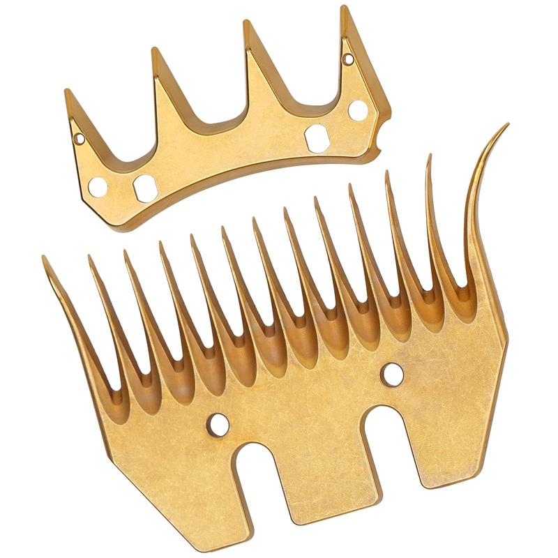 Sheep Shears Blades Sheep Clippers Replacement Blades for Electric Wool Comb Cutter Clipper Scissors Blade for Sheep Alpacas Goats and More (Curved 13-Tooth) Curved 13-tooth