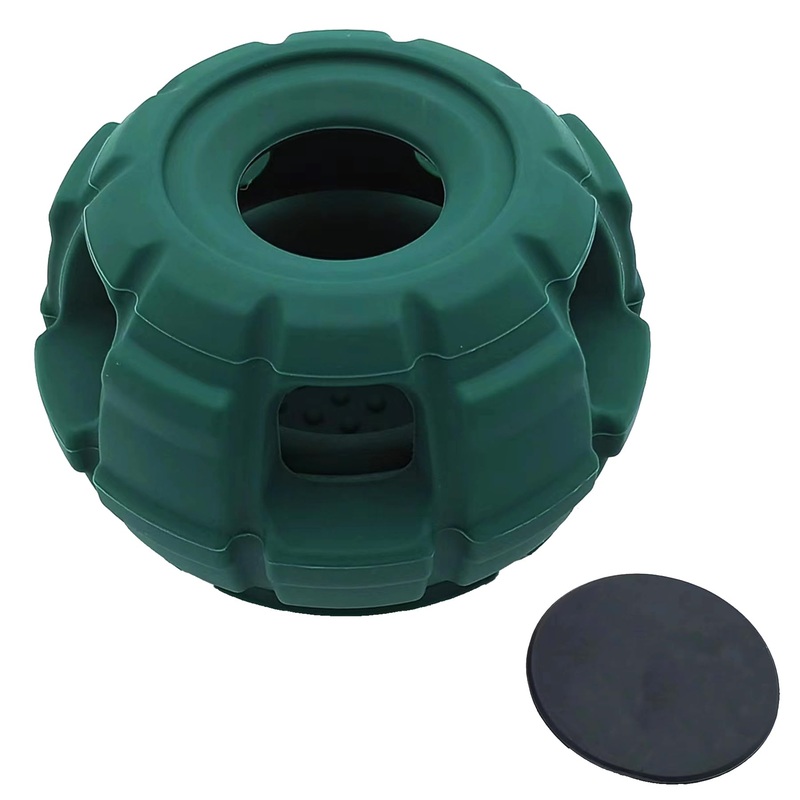 Ysnzaq Toy for Dogs, Edible Grade Silicone Material with Safe, Easy to Clean, Fillable Dog Food Chew Toys, Dark Green2nd Generation