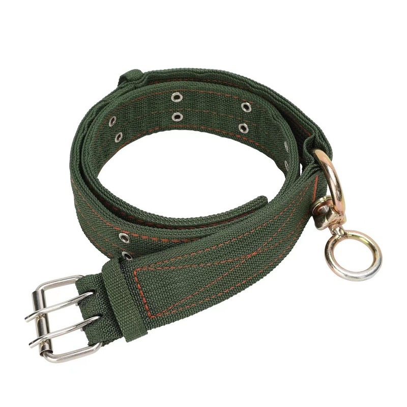 49.6 Inch Cow Collar, Adjustable Four-Layer Nylon Thickened Cattle Halter for Show – Heavy Duty Cattle Show Collar with Metal Buckle and Traction Chain, Ideal for Horse, Sheep, Dog, Camel 24 inch- 39 inch