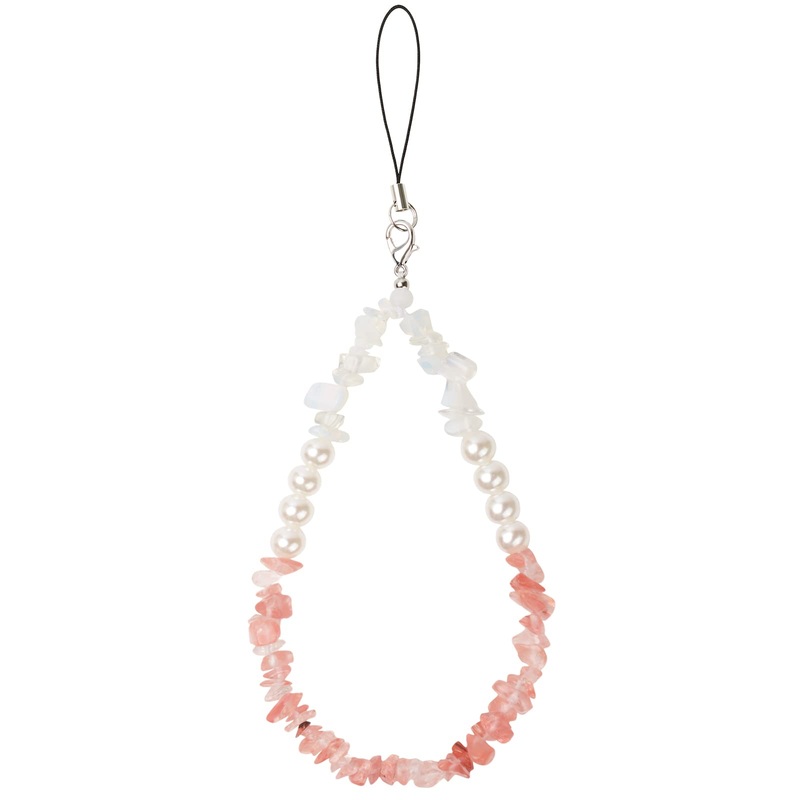 BEACE Phone Charms/Chain Strap for Women Girls-Cell Phone Case Lanyard Wrist Strap – Natural Gemstone Charms for Keychain