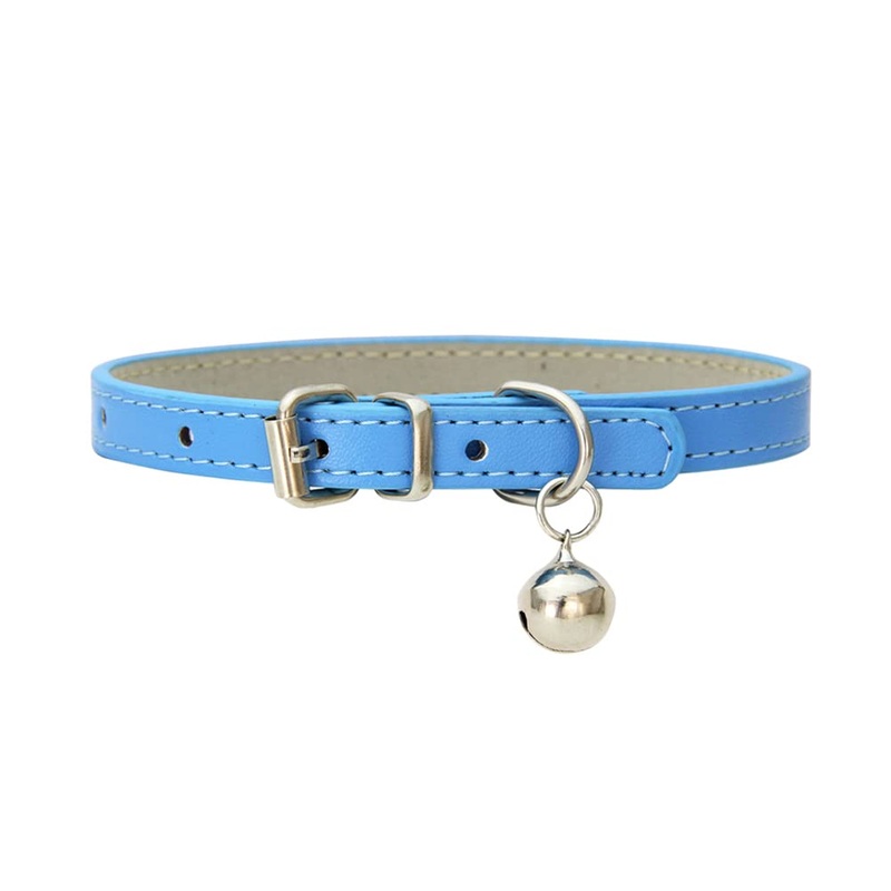 Cat Collar with Bells – Cute Accessories for Pet Collars, Adjustable for Cat and Puppy – Cat and Dog Collar Blue
