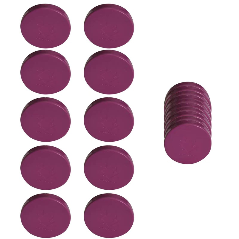 Coral frag Magnetic Base, Coral frag Magnetic Plugs,Waterproof Magnetic Coral frag Base, Purple, Round 10-Piece Set Coral Frag Magnetic Base(purple, Round 10pcs)
