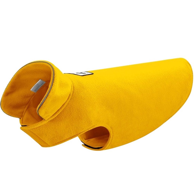 Creation Core Windproof Plush with Sport Vest Dog Clothes Night Reflective Jacket Pet Keep Warm Jacket No Pull No Choke Design Eco-Friendly for Small and Large Big Dog(Yellow M) Medium Yellow