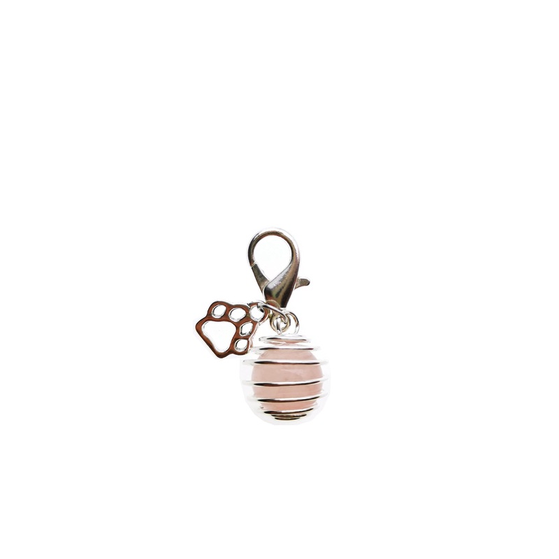 crystal pet collar charms,cat collar charms, dog collar charms rose quartz