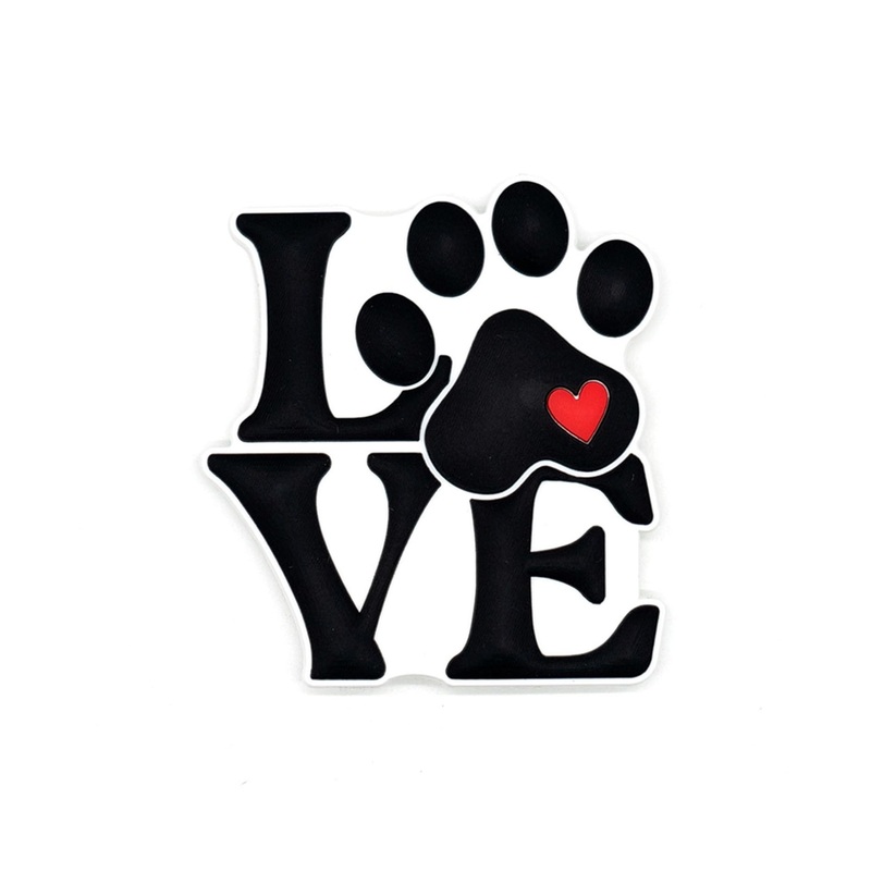 Dog Charms for Bogg Bags, Simply Southern Totes, and Similar Styles. Black lab, Golden, Frenchie, Bulldog, Love Paw Print Accessory charms