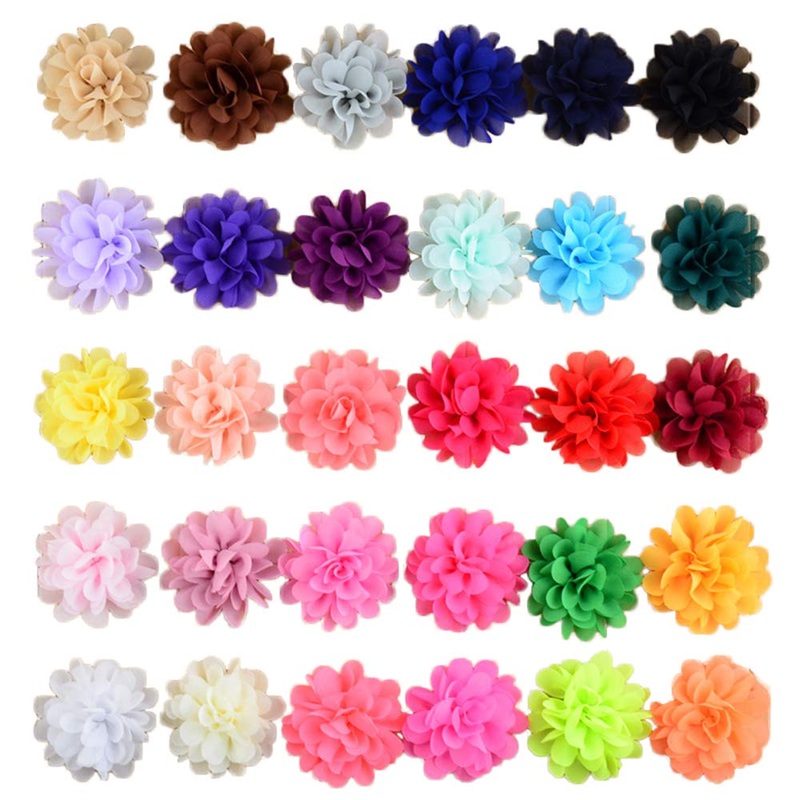 PET SHOW 30pcs/Pack 2.8″ Plain Pet Puppies Collar Embellishment Flowers Bows Attachment Small Medium Large Dogs Cats Collar Charms Accessories Slides